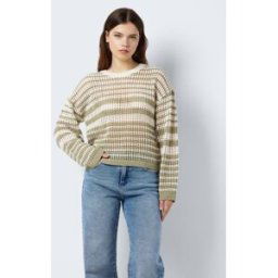 Nmjola L/S O-Neck Knit Dd par Noisy May Vert L Accessoires