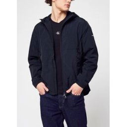 Crinkle Nylon Blouson W. Hood par Calvin Klein Noir L Accessoires