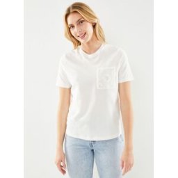 Visybil Crochet S/S T-Shirt par Vila Blanc S Accessoires