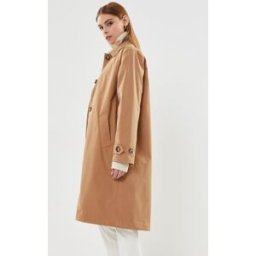 Byamona Mac Coat - par B-Young Marron 38 Accessoires