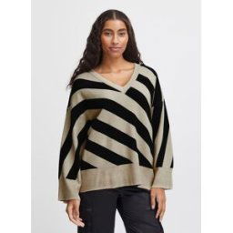 Bymiran Vneck Jumper - par B-Young Beige XS Accessoires