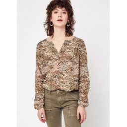 Blouse Imprimee BW13115 par IKKS Women Beige 40 Accessoires