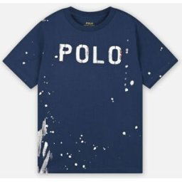 Graphic Tee2-Knit Shirts-T-Shirt par Polo Ralph Lauren Bleu 6A Accessoires
