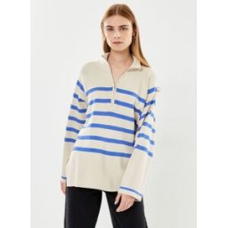 Nmfifi L/S Half Zip Knit Fwd par Noisy May Beige XS Accessoires