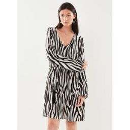 Vifini L/S Short Dress - Noos par Vila Noir 34 Accessoires