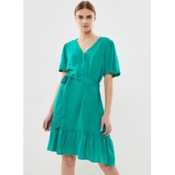 Pcmykansa Ss Short Dress Fc par Pieces Vert L Accessoires
