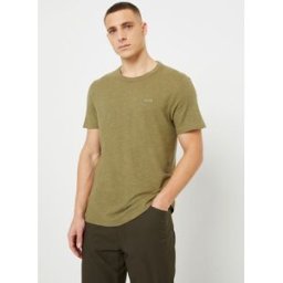 Cotton Linen T-Shirt par Calvin Klein Vert XXL Accessoires