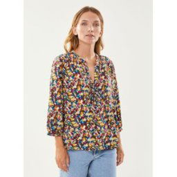 Vizugana Spotti 3/4 Sleeve Top/C25 par Vila Beige 34 Accessoires