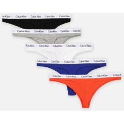 Thong 5Pk par Calvin Klein Multicolore XL Accessoires