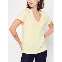 Tee Shirt Col Rond QW10044 par I.Code Jaune S Accessoires