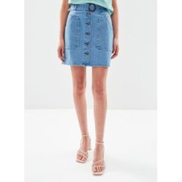 Vmannora Hr But Short Denim Skirt Lcs par Vero Moda Bleu M Accessoires
