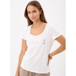 Pcmunnar Ss T Shirt Kac Fc Bc par Pieces Blanc L Accessoires