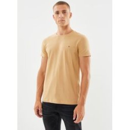 Stretch Slim Fit Tee par Tommy Hilfiger Beige XL Accessoires