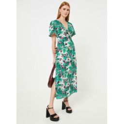 Robe Imprimee BW30325 par IKKS Women Vert 34 Accessoires