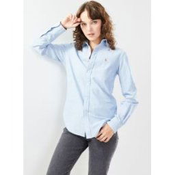 Chemise Oxford coupe classique par Polo Ralph Lauren Bleu 40 Accessoires