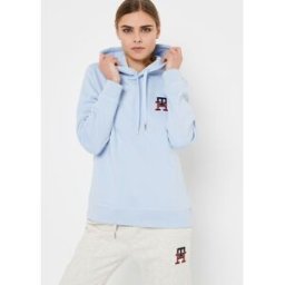 Reg Monogram Emb Hoodie par Tommy Hilfiger Bleu XL Accessoires
