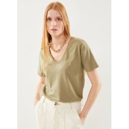 PCVABBA SS ALL OVER EMB TEE KAC FC BC par Pieces Vert S Accessoires