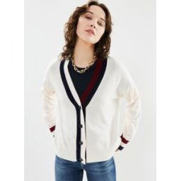 Gs Wool Cashmere Car par Tommy Hilfiger Blanc L Accessoires