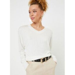 Pull 23103011 par See u soon Blanc S - M Accessoires