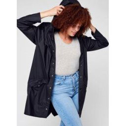 Long Jacket W3 - Unisexe W par Rains Noir XS Accessoires