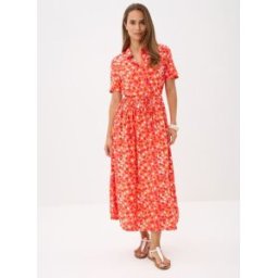 Pcmaylor Ss Midi Dress Kac Fc par Pieces Rouge XS Accessoires