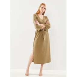 Vmcrystal 3/4 Vneck Ankle Dress Wvn Btq par Vero Moda Vert L Accessoires