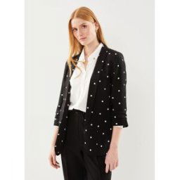 PCBOSS 3/4 PRINTED BLAZER NOOS par Pieces Noir S Accessoires