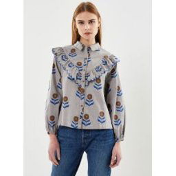 Dianthus Frill Blouse par The Tiny Big Sister Multicolore 38 Accessoires