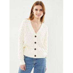 Textured Knit Cardigan par GANT Blanc L Accessoires