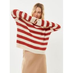 Vmelya Ls O-Neck Button Pullover Ga Boo par Vero Moda Rouge XS Accessoires
