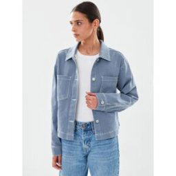 Bykasio Shirt Jacket - par B-Young Bleu 40 Accessoires