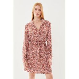 Vmbana L/S Abk Dress Wvn Lcs Ga par Vero Moda Rouge M Accessoires