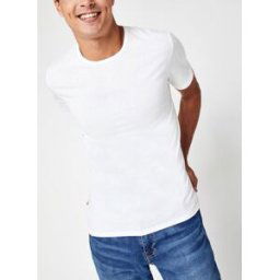 T-Shirt Ecodim Col Rond Homme - Lot de 2 par Dim Blanc XL Accessoires