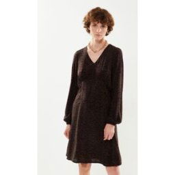 BYJOSA VNECK REG DRESS - par B-Young Marron 36 Accessoires