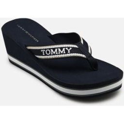 HILFIGER WEDGE BEACH par Tommy Hilfiger Bleu 40 Femme