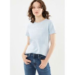 Reg Frosted Corp Logo C-Neck SS par Tommy Hilfiger Bleu L Accessoires