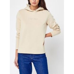 Embroidery Logo Hoodie par Calvin Klein Beige M Accessoires