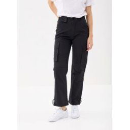 NYLON MINI POCKET CARGO PANTS par Sixth June Noir L Accessoires