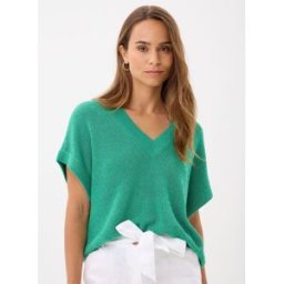 Vmnewlexsun Shine Ss V-Neck Vest Fr par Vero Moda Vert XS Accessoires