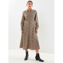 PCNOVA LS MIDI DRESS NOOS BC par Pieces Marron L Accessoires