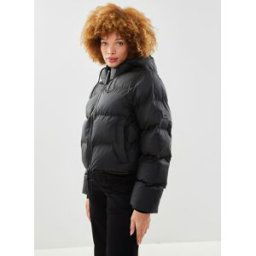 Alta Short Puffer Jacket W3T3 par Rains Noir XL Accessoires