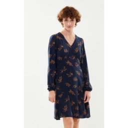 BYJOSA VNECK REG DRESS - par B-Young Bleu 36 Accessoires