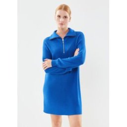 BYMILO HAFLZIP TUNIC - par B-Young Bleu L Accessoires