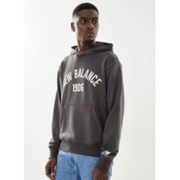 Essentials Varsity Fleece Hoodie par New Balance Gris XXL Accessoires