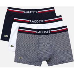 Pack De 3 Boxer Courts par Lacoste Bleu S Accessoires
