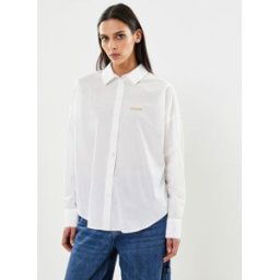 Pctanne Ls Loose Shirt Fc par Pieces Blanc L Accessoires