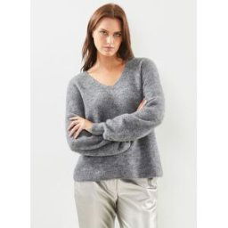 BYMARTINE OPEN BACK JUMPER - par B-Young Gris S Accessoires