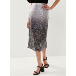 PCDELPHIA HW PENCIL SLIT SKIRT par Pieces Gris L Accessoires