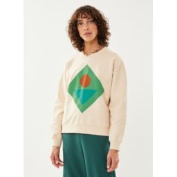 “Geometric” Sweatshirt par The Tiny Big Sister Blanc 40 Accessoires