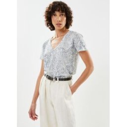 Tee-Shirt Imprime - BW10555 par IKKS Women Bleu M Accessoires